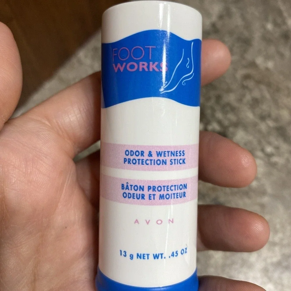 Avon Foot Works Odor & Wetness‎ Protection Stick NOS HTF